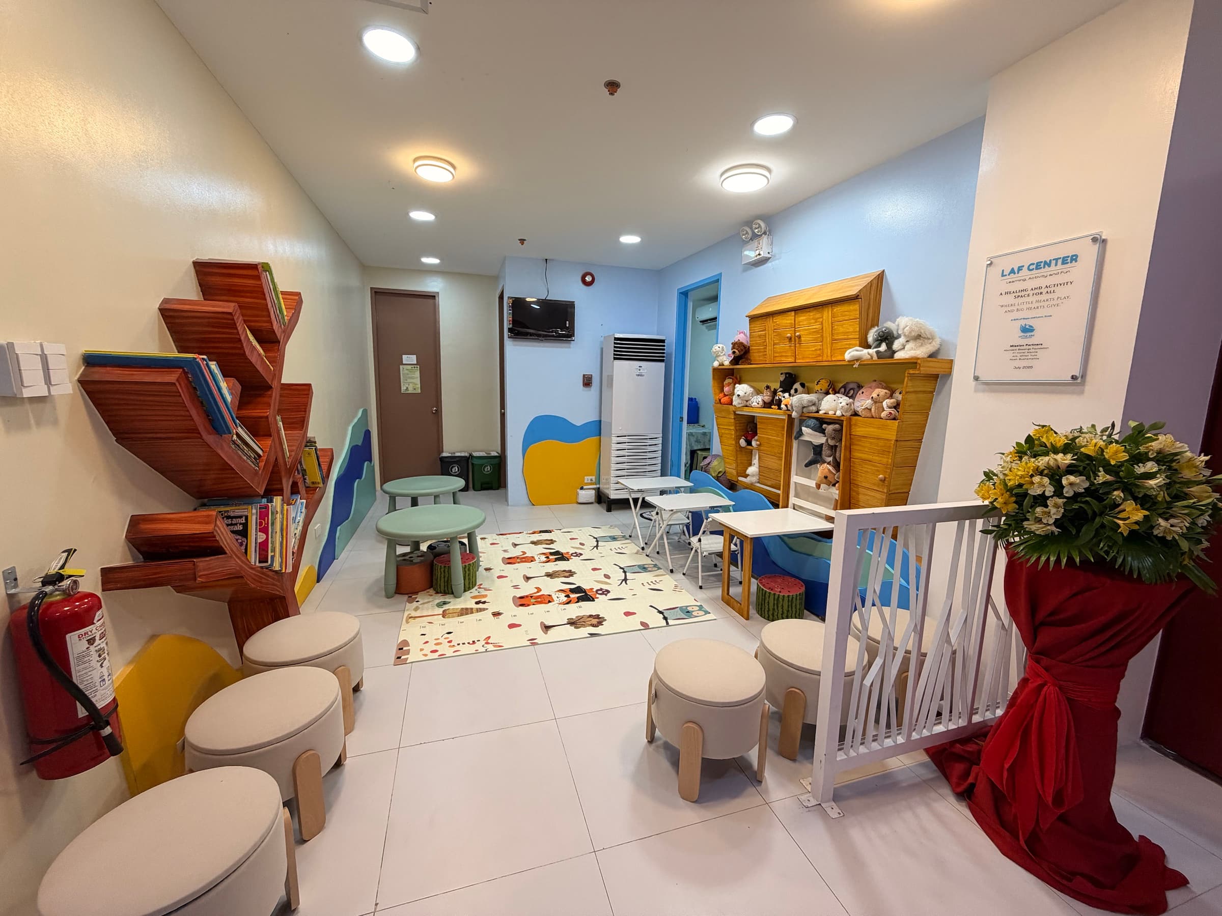 The completed LAF Center learning and activity space
